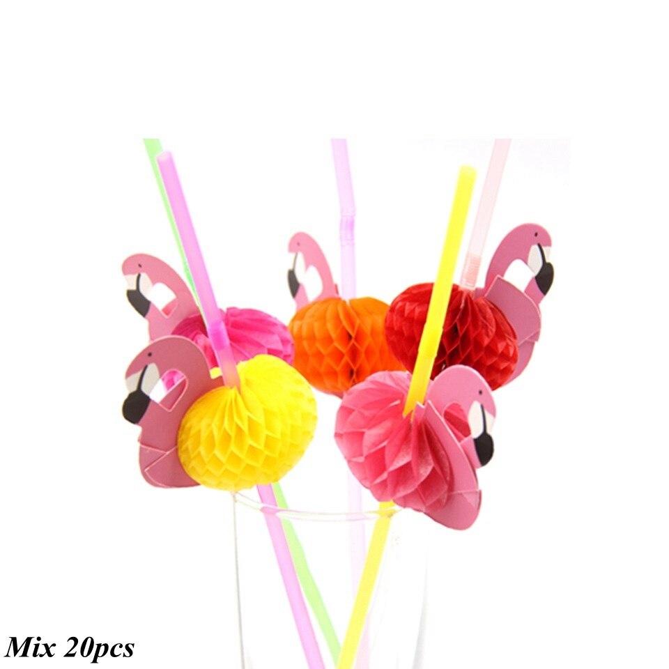 20 stk flamingo cupcake toppers gjør-det-selv kaker topper picks ananas topper bryllup/bursdagsfest dekorasjon baby shower rekvisita: 20 stk 599- blanding