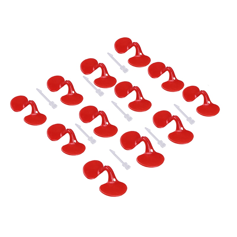 Lunettes de coq rouges en plastique, fournitures pour animaux de ferme, pour poules, pour poules, supports Anti-picotement, 20 pièces/ensemble