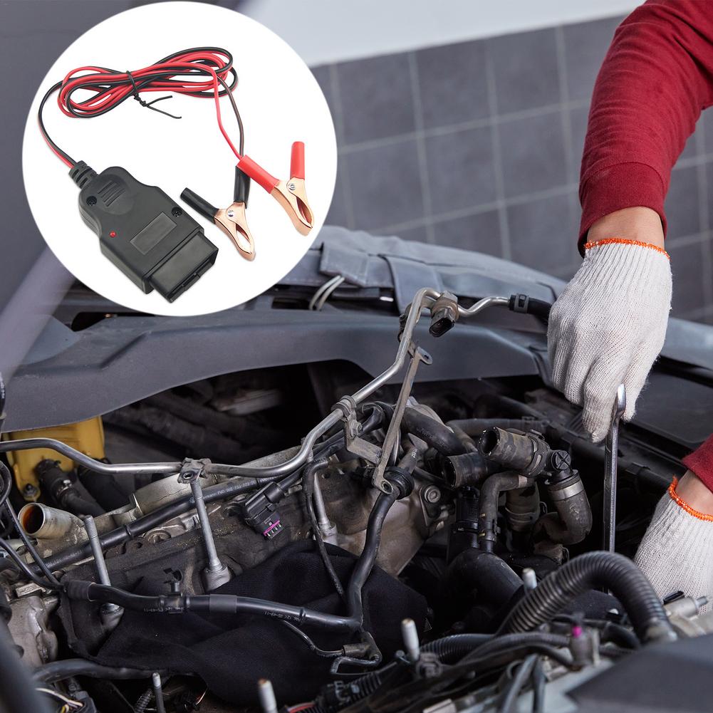 OBD Car Battery Replacement Tool Car Computer ECU Memory Saver Auto Emergency Power Supply Cable Battery Leakage Detection Tool