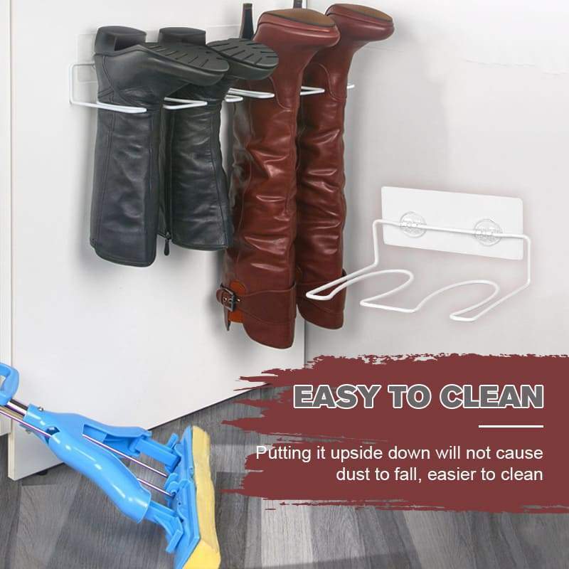 Zapatero de montaje en pared para Botas Largas, soporte para botas, estante de almacenamiento de Botas Largas a prueba de polvo montado en la pared