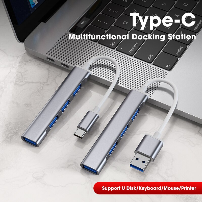 USB C HUB USB 3.0 HUB Splitter 3 USB-C Dock Adapter USB-C 3.1 Multi Port Dock Adapter For Macbook Pro HUAWEI Matebook Computer