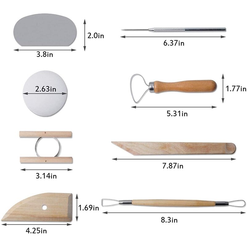 Pottery Wheel Machine, USB Pottery Making Kit with 6Pcs Ceramic Clay Tools, Electric Pottery Wheels DIY Kits