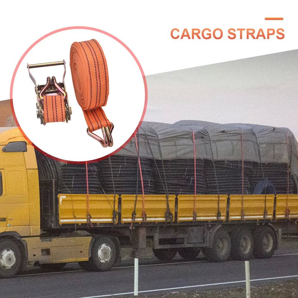 Nuovo cinturino di ancoraggio forte cintura a cricchetto bagagli carico tenditore di ancoraggio cinghia con fibbia in metallo cinghie di carico cinghia di reggiatura per camion