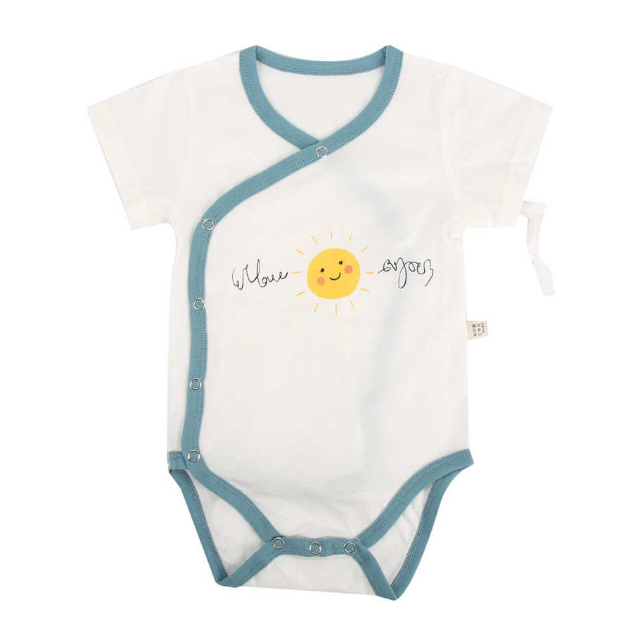 Verano bebé mono Unisex ropa de bebé Mono para niño niña algodón transpirable manga corta ropa linda 0-12M: C