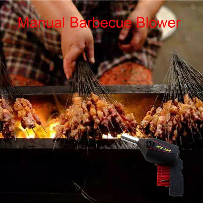 Draagbare Handheld Barbecue Ventilator Air Blower Bbq Picknick Outdoor Camping Picknick Barbecue Koken Manual Barbecue Verbranding Tool