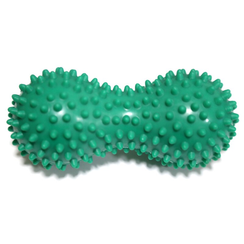 Jordnöts pvc yogatillbehör med taggar träning massage jordnötshandboll yoga fitnessboll uppblåst airbag jordnötsboll 6 färger: Guld-