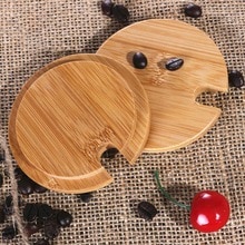 Naturlig bambus kop dæksel coaster tønde låg låg dæksel segl dæksel krus låg 40p