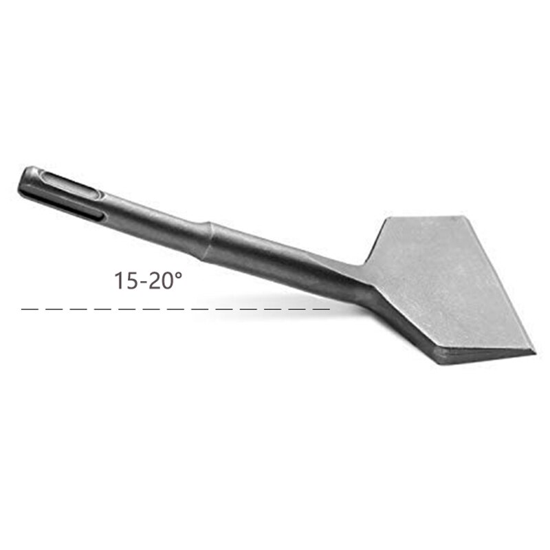Sds Plus Shank 3-In Wide Electric Hammer Chisel Angled Heavy Duty Bent Tile Chisel