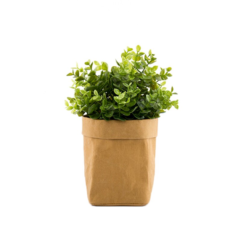 Maceta de Papel Kraft de tamaño múltiple para vivero, bolsa de cultivo de plantas, contenedor de difusión de plántulas, lavable, suministros para macetas de jardín, suculentas
