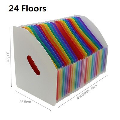High Capacity A4 File Folder School Document Organiser Envelopes Desk Storage Student Paper Expanding Office Receipt: Q