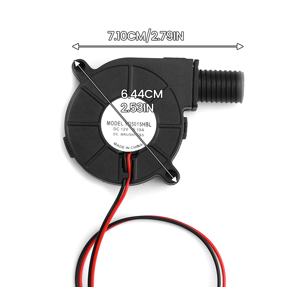 DC 12V radial Turbo gebläse 5CM 5015 Bürstenloser DC Kühler Kühler für 3D-Drucker Luftbe feuchter und Kleingeräte