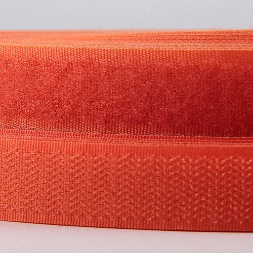 25 Meter 2cm Farbe Nicht-klebstoff Druckknopf NäHenne Arten Haken Schleife KEINE Selbst Verschluss Band Magie Band kleidung Handwerk Zubehör: Orange rot