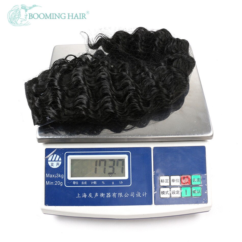 BOOMENDEN HAAR Clips in Haar Verlängerung Tiefe Welle 24 Zoll Synthetische Haar Verlängerung 20 Clips auf 140G Haarteil