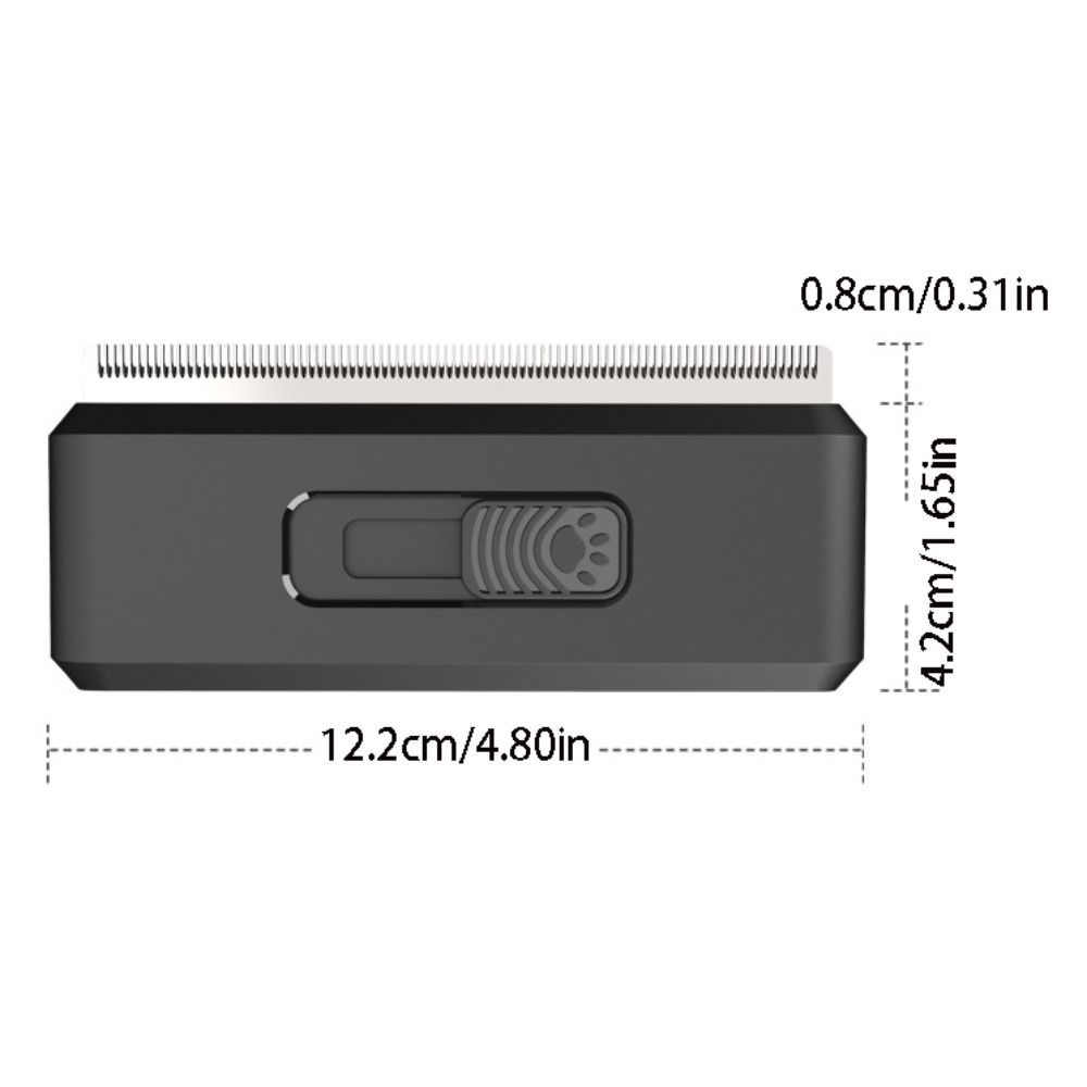 Anti-knude kam til fjernelse af kæledyrshår, dobbeltsidet bærbar børste til hundehår, kæledyrstrimmerkam, katteplejekam til hvalp og killing