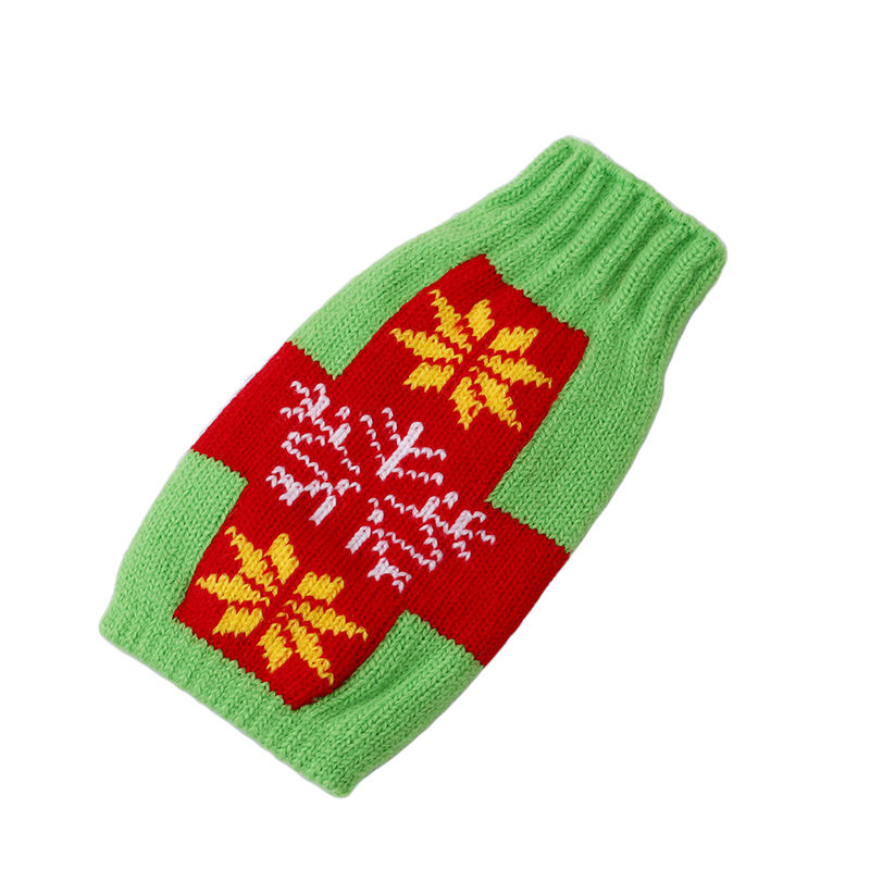 Merry Christmas Beer Bottle Set Tree Gingerbread Man Elk Snowflake Beer Bottle Beer Bottle Decoration Year Decoration