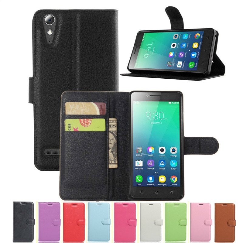 Wallet Case for Lenovo A6010 / A6000 Plus Flip Leather Cover for Lenovo A6000 Plus A 6010 Phone Case TPU Shell with Card Holders