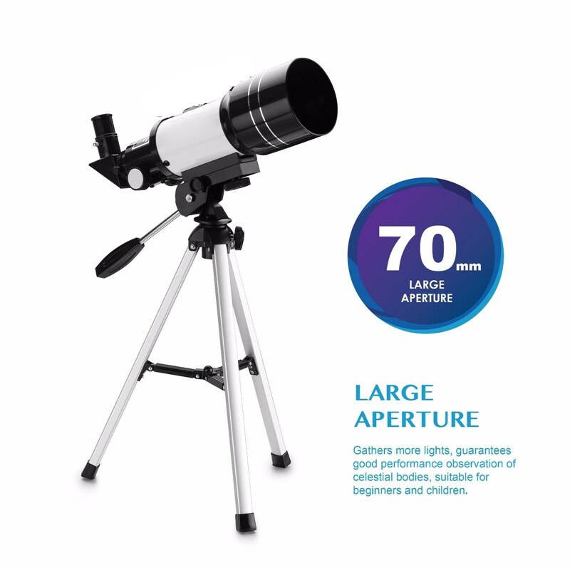 150X Refraction Astronomical Telescope with Portable Tripod Sky Monocular Telescopio Space Observation Phone Adapter