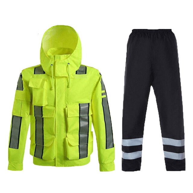 Safety Reflective Jacket Windproof Waterproof Cycling Jacket Bike Bicicleta Motocross Windcoat Long Sleeve Cycling Raincoat