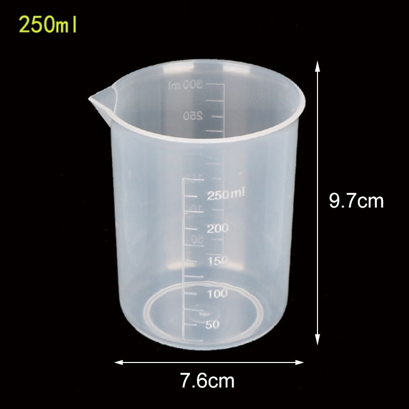 20ml/30ml/50ml/300ml/500ml/1000ml Clear Plastic Graduated Measuring Cup for Baking Beaker Liquid Measure Jug Cup Container
