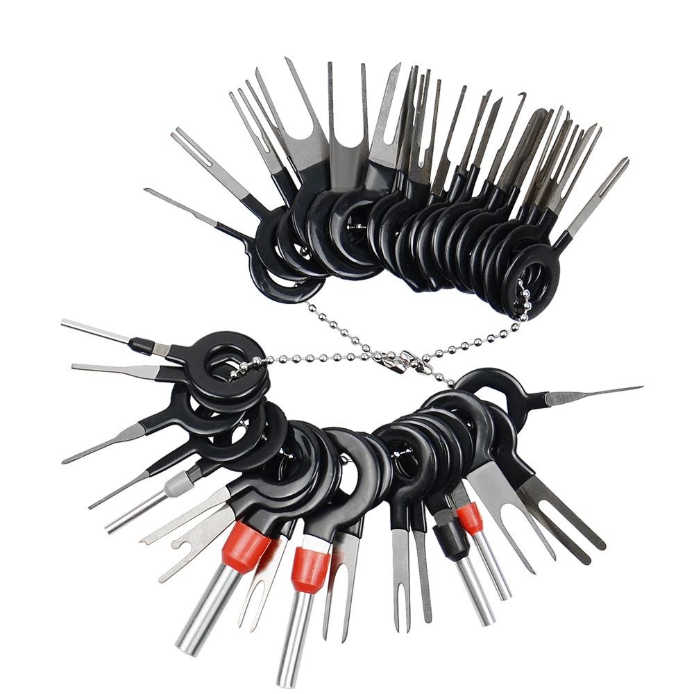 38pcs Car Terminal Removal Tool Electrical Wiring Crimp Connector Pin Extractor Kit Automobiles Terminal Repair Hand