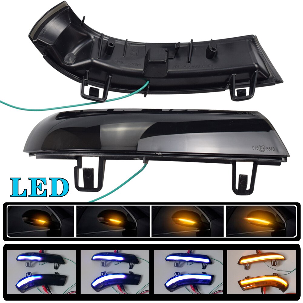 Voor Vw Passat B6 Golf 5 Jetta MK5 Passat B5.5 Gti V Sharan Led Dynamische Richtingaanwijzer Stromend Water blinker Knipperlicht