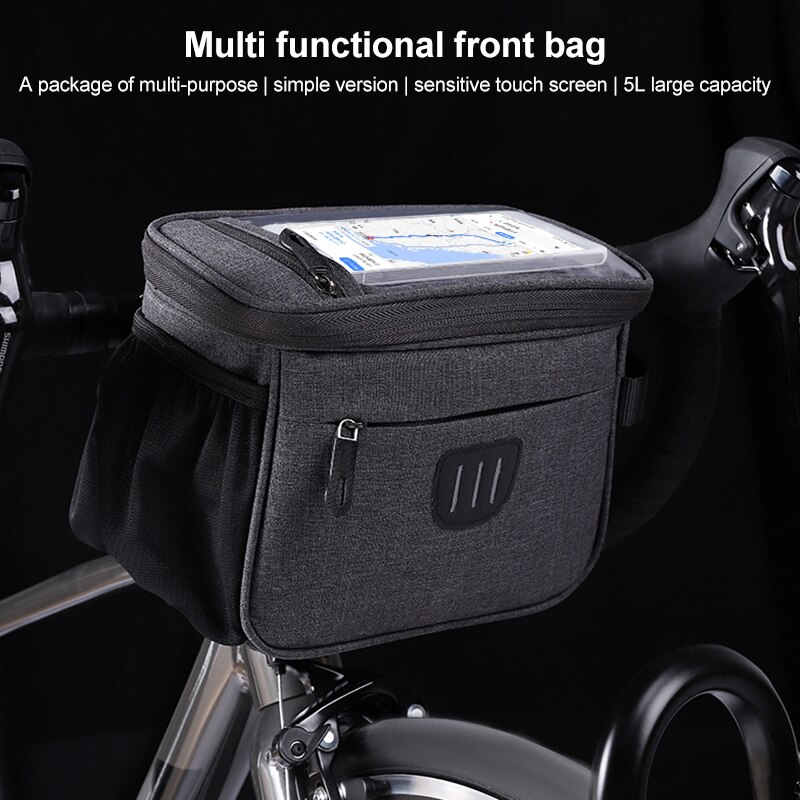 Fiets Stuur Tas Waterbestendig Fietsen Tas Reflecterende Opbergtas Front Frame Pouch Zadeltas Rijden Accessoires