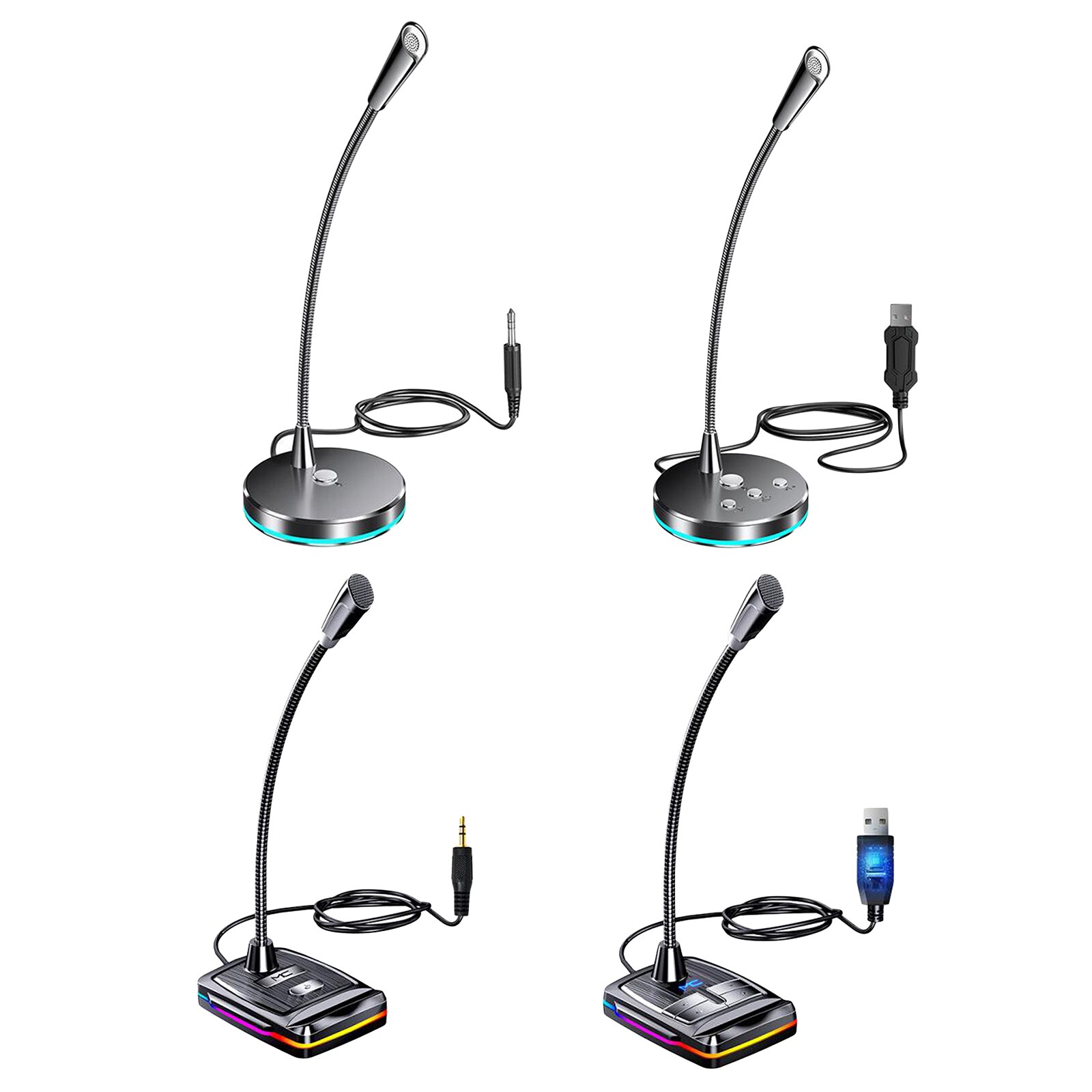 Wired Desktop Microphone Meeting Mic Works With PC Desktop Notebook For Public Speech Meeting