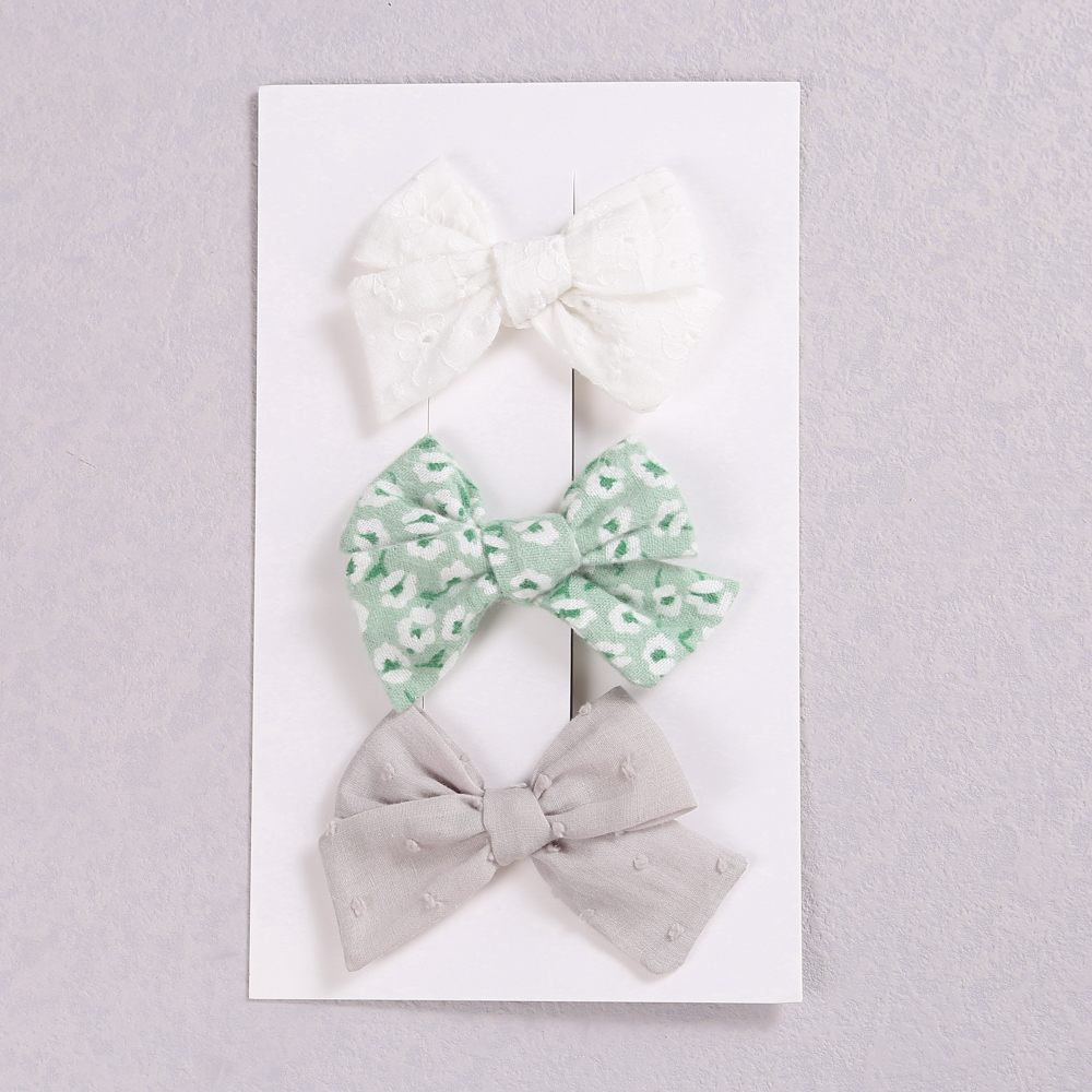 Baby Meisjes Haarspeldjes Zacht Grosgrain Lint Strik Alligator Haar