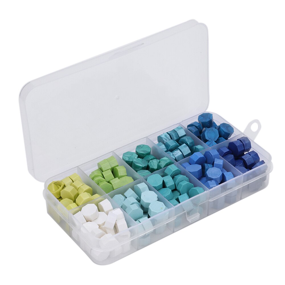 Ensemble de comprimés de cire à sceller, 200/400/700 pièces, avec tampon pour sceller une cuillère, décoration pour Scrapbooking, cachetage d'invitation de mariage: C 200Pcs bead