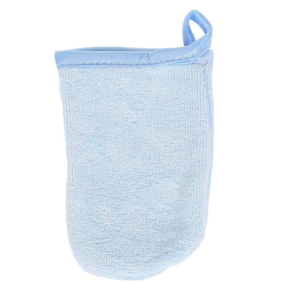 Toalla Facial de microfibra reutilizable, 6 colores, desmaquillante, guantes limpiadores, guante de goma, herramienta de 13x10 cm,: blue