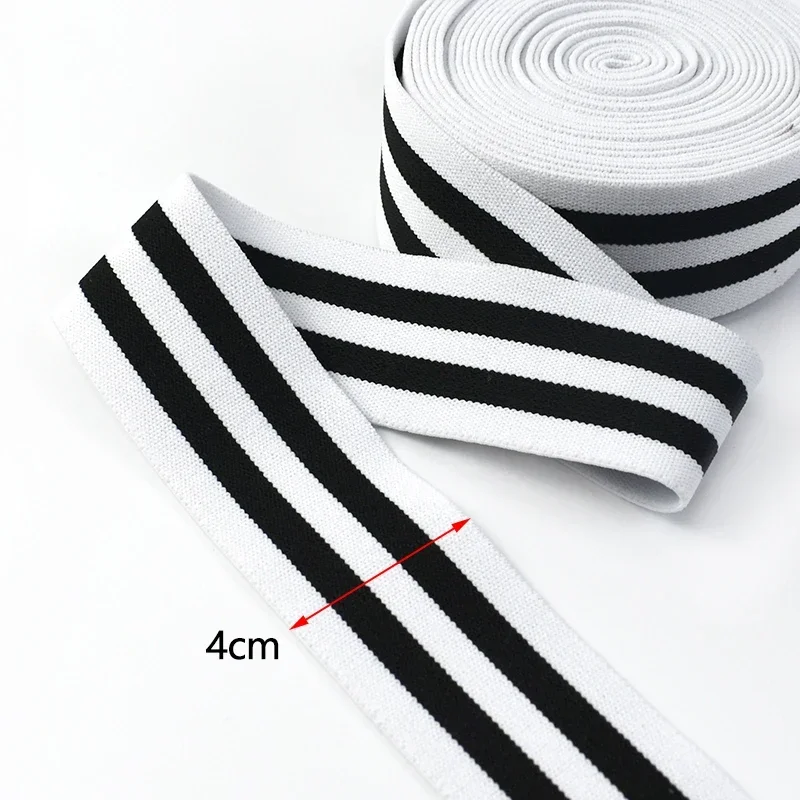 3/5/10M 25-50Mm Streep Elastische Band Webbing Voor Ondergoed Broek Elastiekjes Lint Elastiek Tape Diy Kleding Naaien Accessoire: Antiek Zilver / 2M