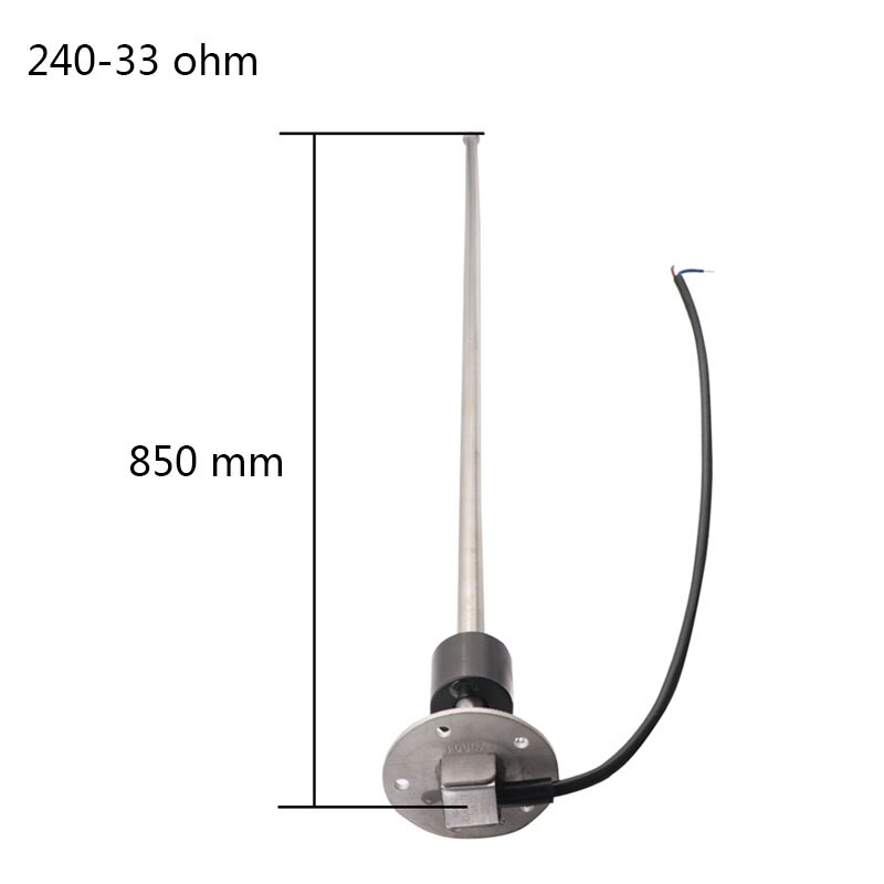 Sensor de nivel de combustible del tanque de agua 175/225/850/950/1200mm para el remitente del barco del coche Unidad de 240-33 ohms camión marino RV: 850 240-33ohm