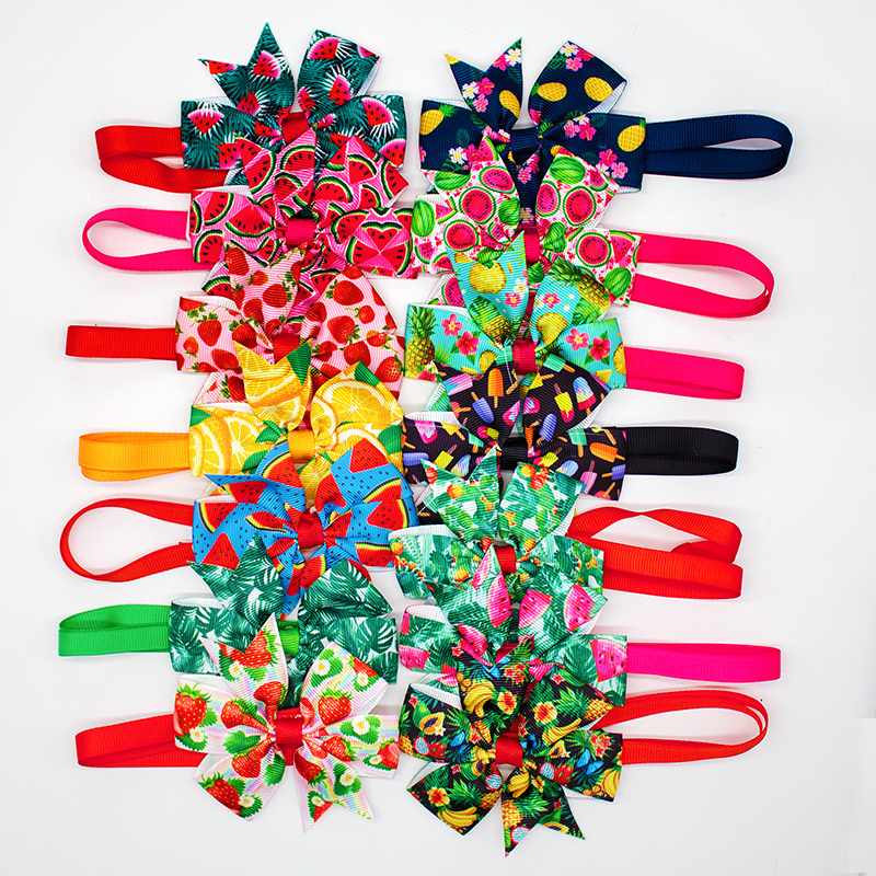 50/100 pezzi proprietà farfallino per cani accessori per cani stile frutta accessori per animali domestici cani animali domestici papillon cravatte moda forniture per cani