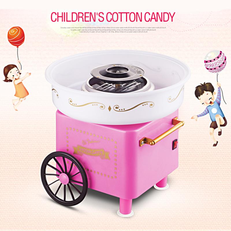 Electric Diy Mini Sweet Cotton Candy Machine Maker Nostalgia DIY 220V Cotton Candy Sugar Free Cotton Candy Make Machine Kids HWC