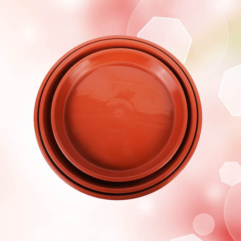 Flowerpot Pots Drought Resistance Preservative Recycled Plastic Desktop Floor-standing Plants Tray Pots: Size 4