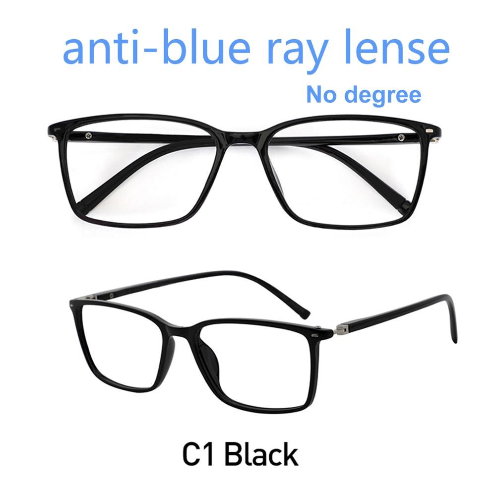 OCCI CHIARI, de luz azul montura de gafas, gafas transparentes, Juegos de ordenador, gafas de protección ocular, marco de prescripción óptica: C1A Black