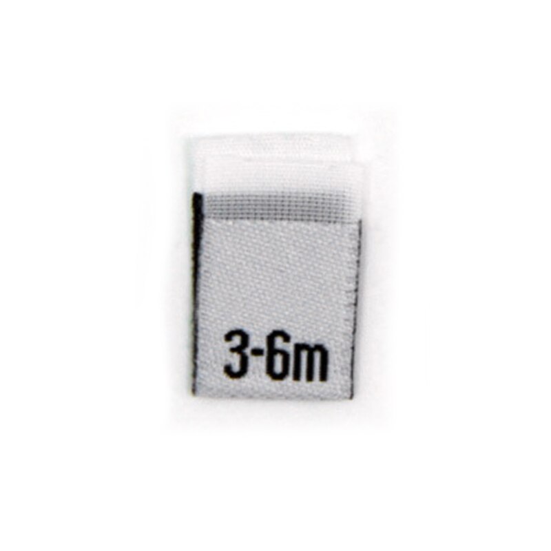 100Pcs Baby Kleding Maat Label Zwart Wit Tags Chirldren Kleding Tag T-shirt Jurk Diy Naaien Materiaal: 5