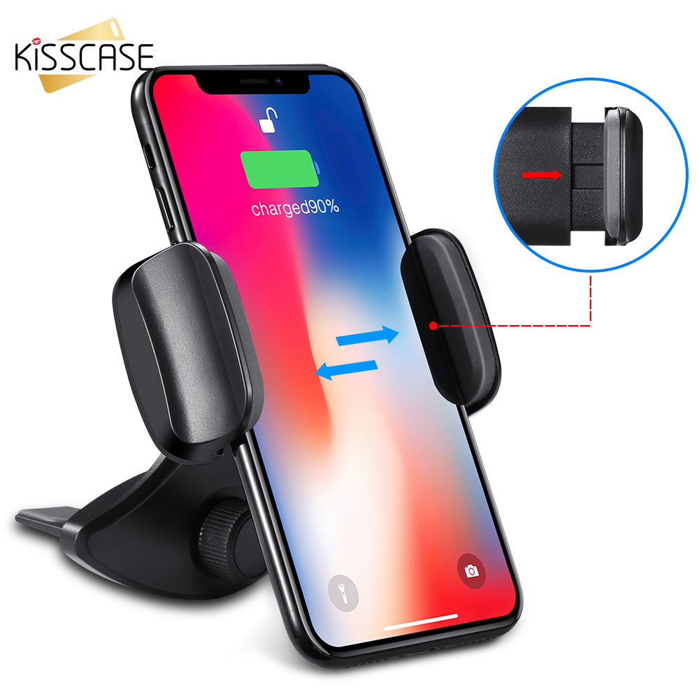 Kisscase Gravity Auto Telefoon Houder 360 Rotatie Cd Slot Auto Houder Mobiele Telefoon Houder Auto Stand Ondersteuning Voor Iphone 7 samsung S9