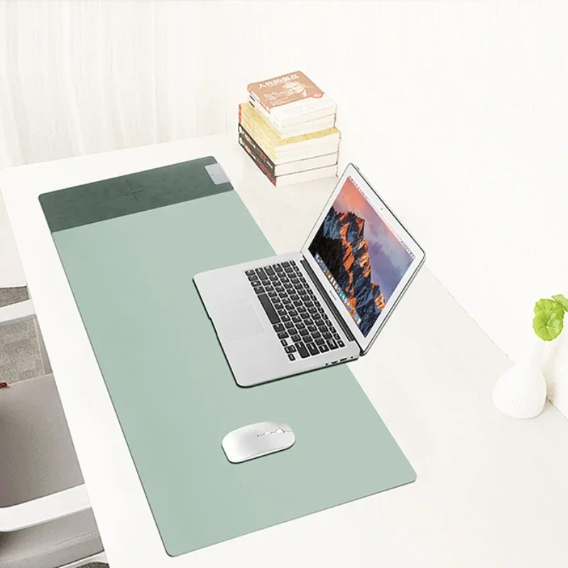 Mouse PadPure Colour PU MaterialSlim DesignWireless Fast ChargingDesk PadSuitable for All Styles of Mobile PhonesKeyboard Pads