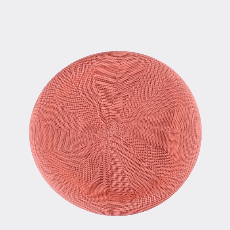 Spring Summer Breathable Hat Ladies Cotton Linen Solid Candy Color Beret French Artist Knitted Beret: 17