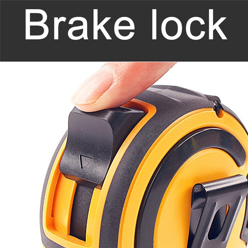 Medida de cinta 3/5/7 5M de aleación de regla medidora de acero de doble cara de medición de la escala cinta portátil para gobernante con freno de cuerda de seguridad