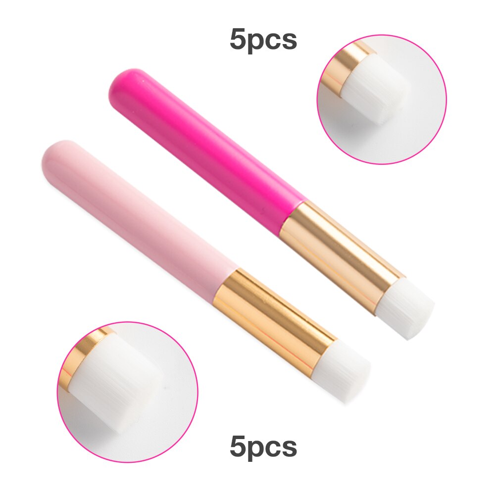 Cepillo de limpieza de pestañas, cepillo limpiador de extensiones de pestañas, brocha para la nariz, limpiador de champú, cepillos de maquillaje cosméticos, 3/10 Uds