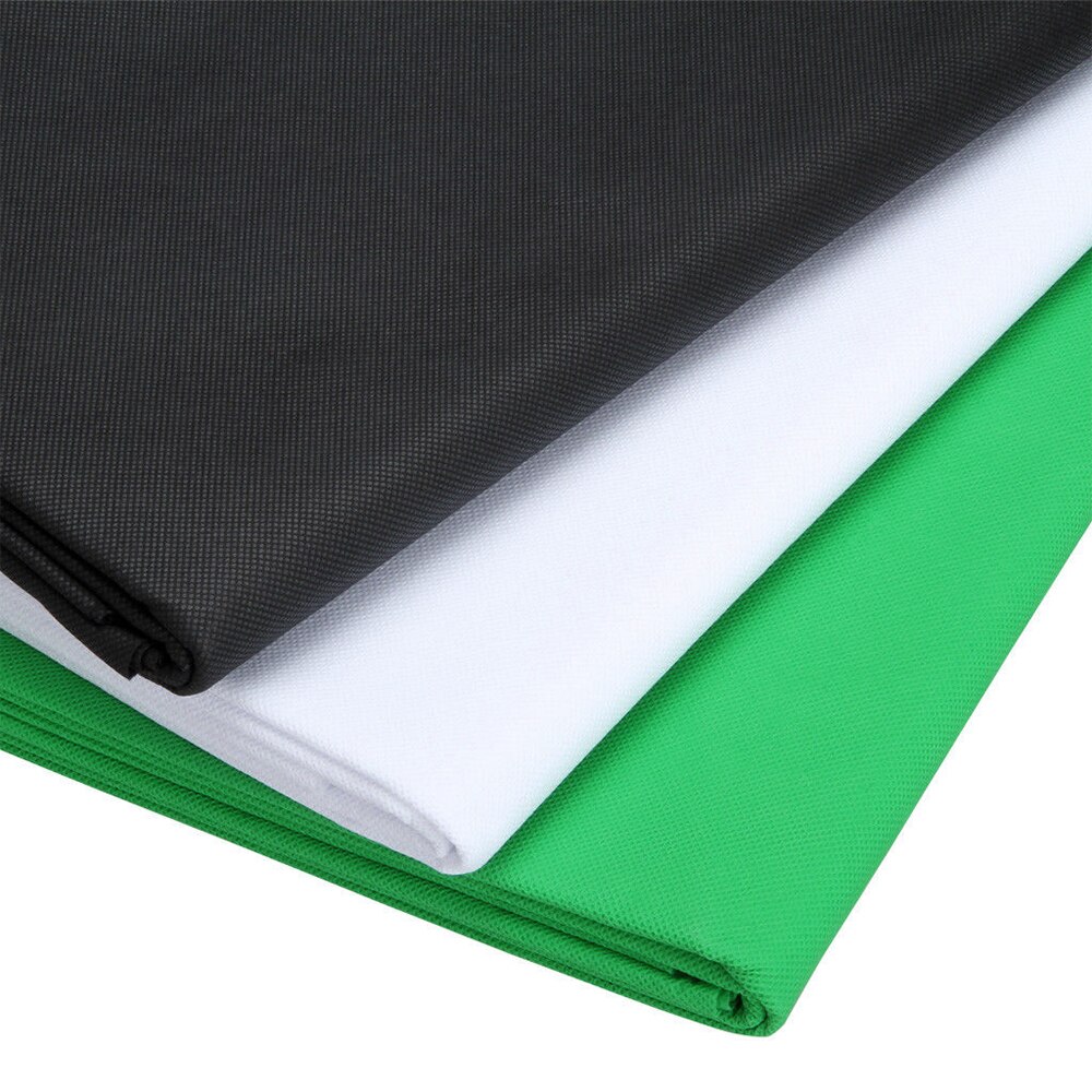 Foldable Backdrop Cloth Color Polyester Plended Fabric Photo Background Studio Photography Screen Chromakey Black White Green