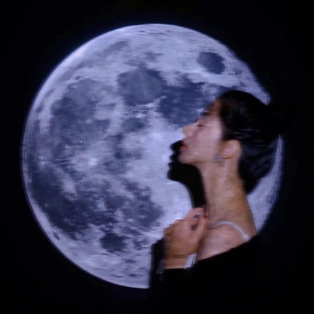 Ins Moon Projection Lamp Background Projector Night Light Photo Prop Wall Lights Birthday Party Decoration Bedroom Decor