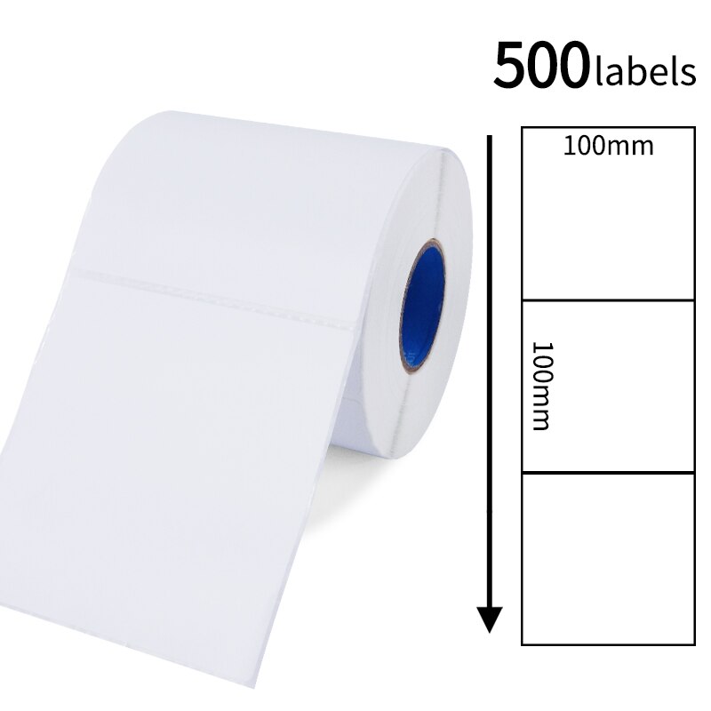 4x6 Thermal Labels 100 x 150 mm for Zebra 2844 Zp-450 Zp-500 Zp-505, 100 x 100 mm, 100 x 200 mm, Top Coated, 1 Roll: 100x100mm-500 labels