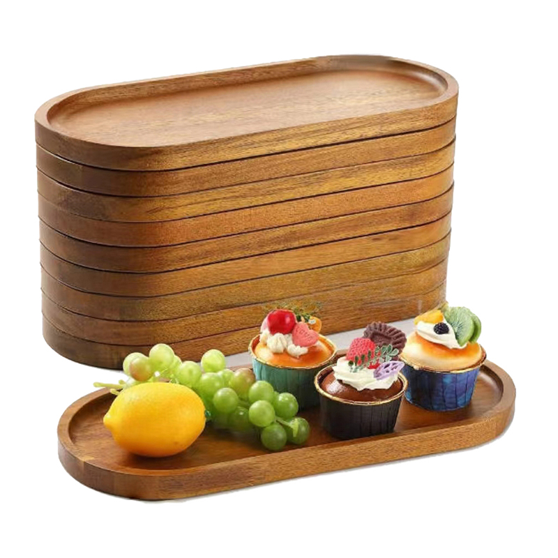 Geschirr Massivholz essen Tablett runde Rechteck Nachtisch Erzähler japanischen Stil Holz Snack Obst Tee Untertasse Palette Brot brett