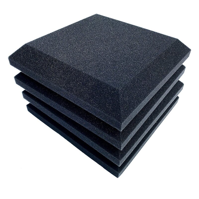 12 Pcs Acoustic Foam Panels,2 Inch x 12 Inch x 12 Inch Acoustic Foam Sound Absorption,Soundproof Sound, Used in Home