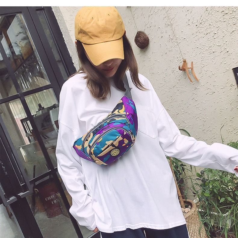 Colorful Waist bag Waterproof Travel Fanny Pack Mobile Phone Waist Pack Belt Shoulder Bags crossbody bags for men and women