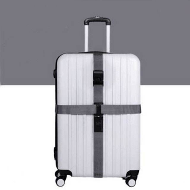 Juli's sang bagagestrop krydsbæltepakning justerbar rejsetaske nylon 3 cifre adgangskodelås spænderem bagagebælter: 1