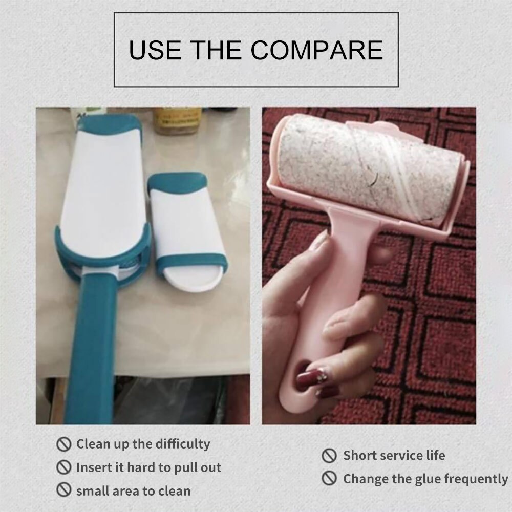 2-Way Pet Cat Hair Remover Brush Verwijder Hond Haar Roller Tapijt Borstel Kat Lint Steken Roller Tapijt cleaner Borstels